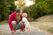 © Tomsickova - Portrait of happy father and his little son, son hugging his father, father's day concept