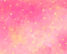 Cute Elegant Pink Girly Romantic Polka Dot Background