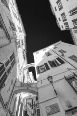 Poster - facade of the old town of Sanremo, Liguria