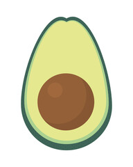 Canvas Print - avocado icon image