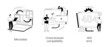 Web development abstract concept vector illustrations.