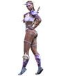 © vladnikon - Warrior amazon woman with daggers.
