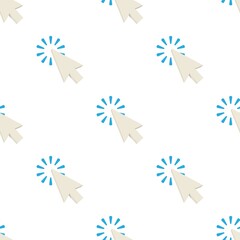 Poster - Pointing arrow pattern seamless background texture repeat wallpaper geometric vector