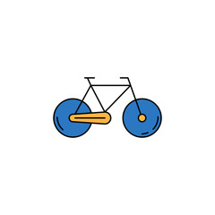 Poster - Creative bicycle icon vector