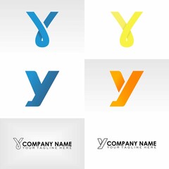 Poster - Letter or word Y font image graphic icon logo design abstract concept vector stock. Can be used as a symbol related to initial or monogram