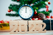 Happy New Year 2022 Holiday Background And Banner.