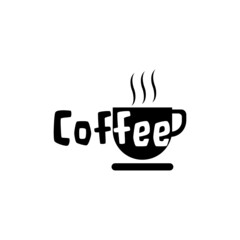 Canvas Print - Coffee logo isolated on white background