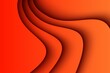 Abstract orange wave modern papercut background dimension layers. eps10 vector