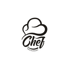 Wall Mural - Chef Head Restaurant logo design inspiration