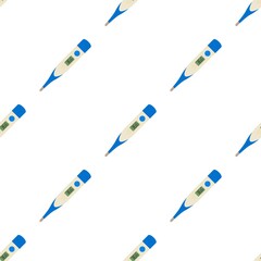 Poster - Electronic thermometer pattern seamless background texture repeat wallpaper geometric vector