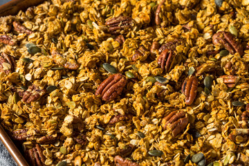 Wall Mural - Healthy Homemade Autumn Pumpkin Spice Granola