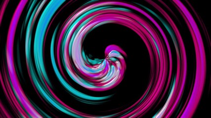 Poster - Abstract 3d render swirl with twisting lines in constant rotation effect. Ring energy sucks in spatial matter. Dynamic blurry stripes powerful tornado with view from inside.
