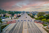 Fototapeta Niebo - Ogden Utah Historic Downtown Sign
