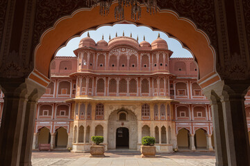 Wall Mural - Hawa Mahal Palace in Jaipur, Rajasthan, India.