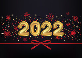 Wall Mural - 2022 new year background design