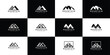© sang - Collection mountain vector logo template