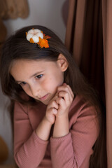 Wall Mural - hairpins and hair ties. hairstyle for little girl