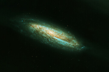 Wall Mural - beautiful spiral galaxy. elements of this image were furnished by nasa.