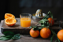 Glass Of Freshly Squeezed Orange Juice