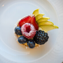 Fruit Dessert With Berries