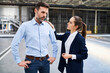 © Bartek Szewczyk/Westend61 - Businesswoman talking to disappointed businessman in a factory