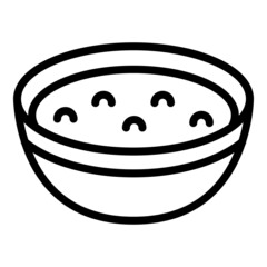 Sticker - Carrot cream soup icon outline vector. Hot chicken. Vegetable broth