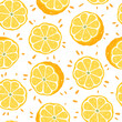 © K. B. - Seamless pattern with lemons slices. Vector illustration