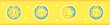 Bordüre Kinder Laternen Sonne Mond und Sterne,
Kinderzimmer Tapeten Bordüre in gelb,
Vektor Illustration isoliert auf weißem Hintergrund
