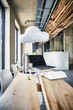 © Jo Kirchherr/Westend61 - Creative office with cloud balloon and laptop