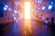 © Spectral/Westend61 - Three dimensional render of glowing portal at end of futuristic corridor