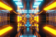 © Spectral/Westend61 - 3D illustration of illuminated space station corridor