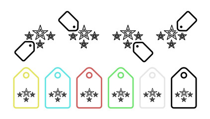 Poster - Star vector icon in tag set illustration for ui and ux, website or mobile application cooking street food doner kebab