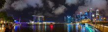 Skyline Of Singapore With Marina Bay, Singapore