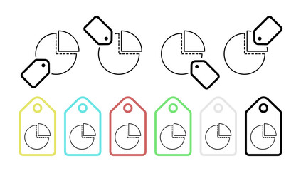 Poster - Given information vector icon in tag set illustration for ui and ux, website or mobile application