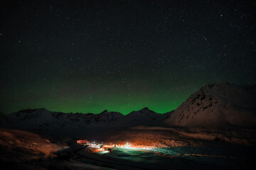 Wall Mural - hatcher pass, alaska northern lights