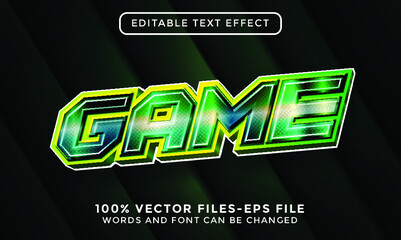 Wall Mural - Game text. editable text effect premium vectors
