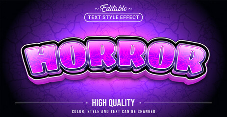 Poster - Editable text style effect - Horror text style theme.