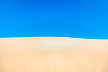 Spain, Andalucia, Tarifa, Punta Paloma, Parque Natural Del Estrecho, Sand Dune, Blue Sky