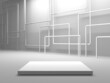 © VERSUSstudio - Abstract scene podium mockup. Award ceremony concept