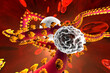 © Spectral/Westend61 - 3D rendered Illustration of an Ebola virus fighting with Leukocyte defence cells in the Blood stream surrounded by Erythrocyte cells