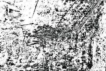 Leinwandbilder - Grunge texture of the rough surface of old plaster with noise, grit, dirt. Vector illustration. Overlay template.