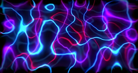 Poster - Abstract energy lines concept animation