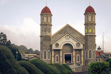 Costa Rica, Alajuela Province, Zarcero, Facade Of Iglesia De San Rafael