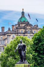 UK, Scotland, Edinburgh, Statue Of David Livingstone