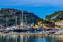 Spain, Mallorca, Port De Soller, View To Harbour