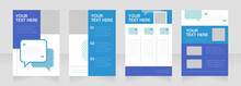 Organization Blank Brochure Layout Design. Project Info. Vertical Poster Template Set With Empty Copy Space For Text. Premade Corporate Reports Collection. Editable Flyer Paper Pages