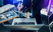 © SOMKID - Business Hands Working On Computer. Business and Technology Digital Transformation Concept, Stock market exchange.