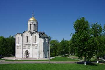 Wall Mural - Vladimir, Russia - May, 2021:  Cathedral of Saint Demetrius