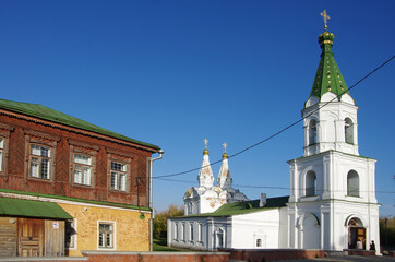 Wall Mural - Ryazan, Russia - October, 2020: The Church of the Holy Spirit in the Ryazan citadel