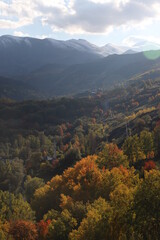 Wall Mural - most beautiful autumn landscape photos. ardahan .turkey